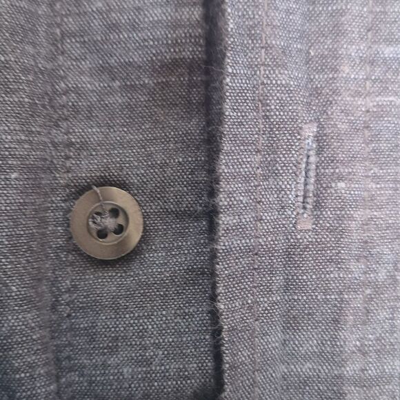 Koton Men Slim Fit Button Down Casual Shirt XL Blue - Picture 14 of 16